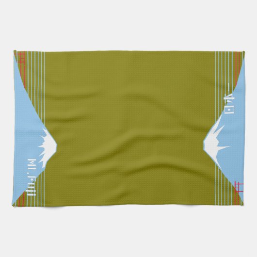 Mount Fuji Design Nippon1 キッチンタオル (横)
