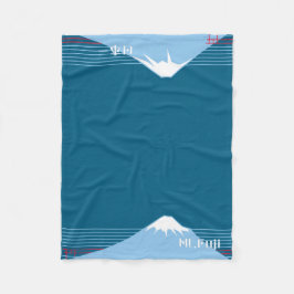 Mount Fuji Design Nippon1  フリースブランケット