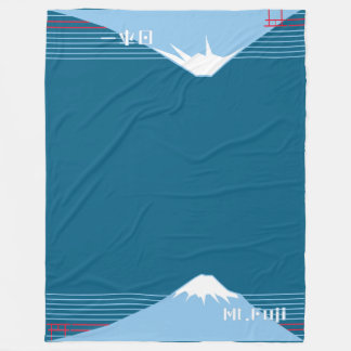 Mount Fuji Design Nippon1  フリースブランケット