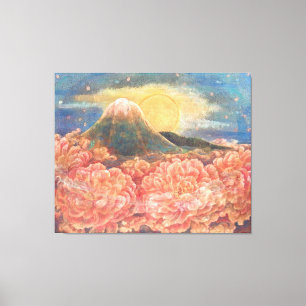 Mount Fuji Dreamscape: Ethereal Canvas Print キャンバスプリント