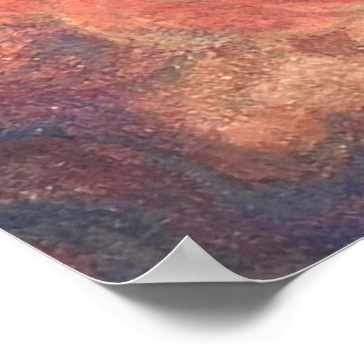 Mount Fuji Dreamscape: Luminous Poster Print ポスター (角)