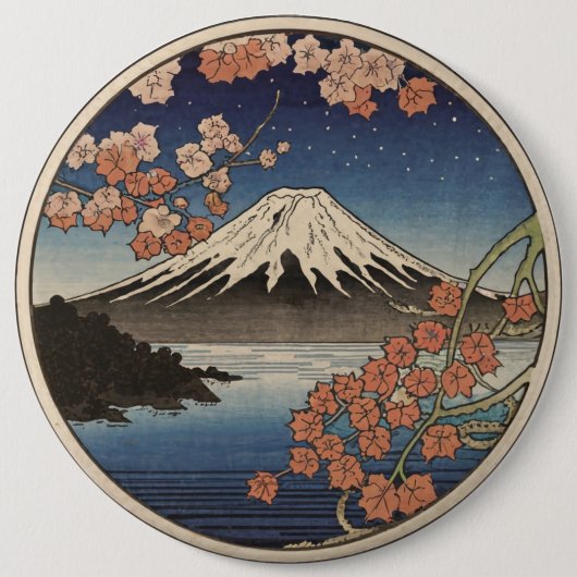 Mount Fuji Fujisan 缶バッジ (正面)