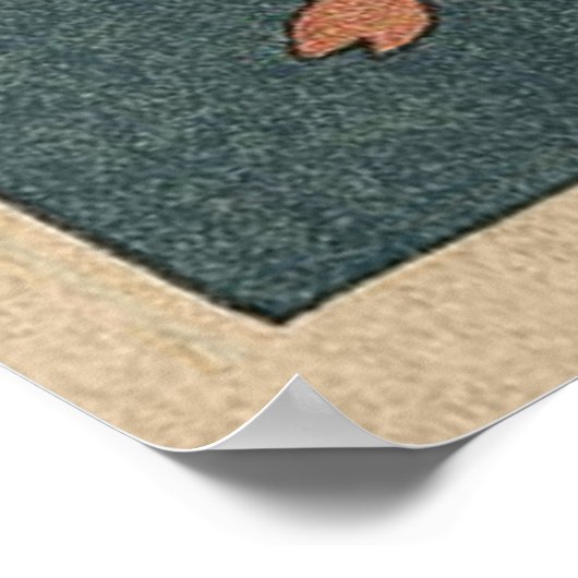 Mount Fuji in Spring: Cherry Blossom Serenity ポスター (角)