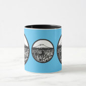 mount fuji,japan,mug マグカップ (中央)