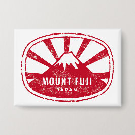 Mount Fuji Japan Retro 缶バッジ