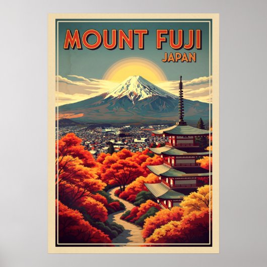 Mount Fuji Japan V04 ポスター (正面)