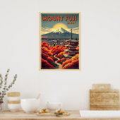 Mount Fuji Japan V04 ポスター (キッチン)