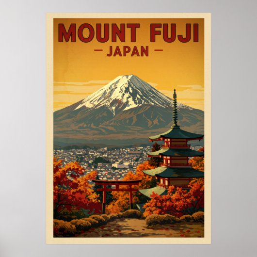 Mount Fuji Japan V06 ポスター (正面)