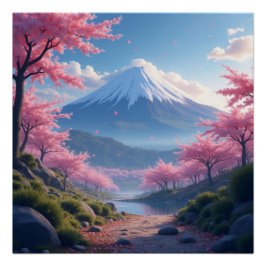 Mount Fuji landscape ポスター