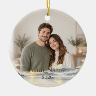 Mount Fuji Mist Custom Photo Ornament セラミックオーナメント