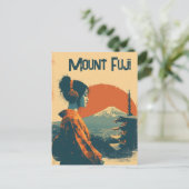 Mount Fuji vintage ポストカード (スタンド正面)