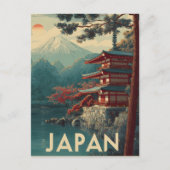 Mount Fuji vintage ポストカード (正面)