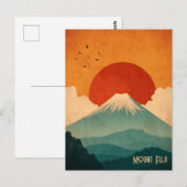 Mount Fuji vintage ポストカード (正面/裏面)