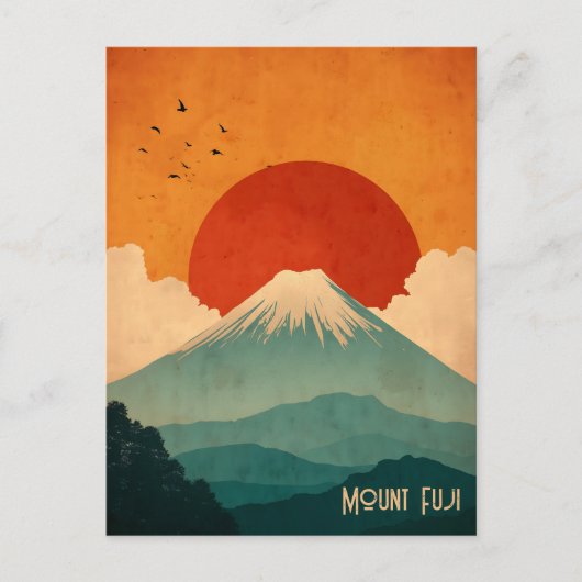 Mount Fuji vintage ポストカード (正面)