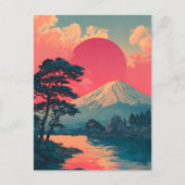 Mount Fuji vintage ポストカード (正面)