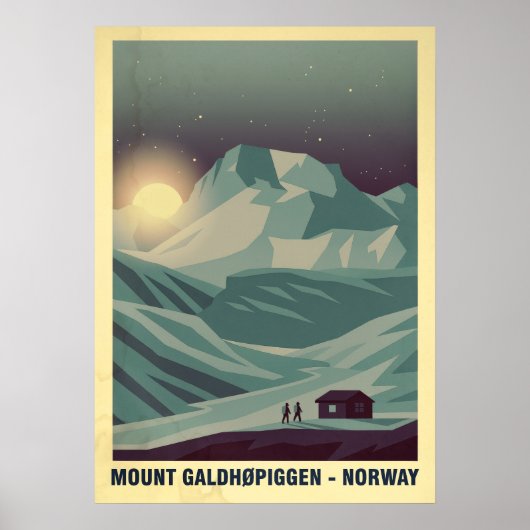 Mount Galdhøpiggen Norway V05 ポスター (正面)