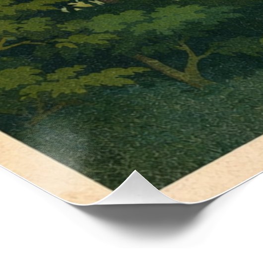 Mount Gamlang Razi, Myanmar retro travel ポスター (コーナー)