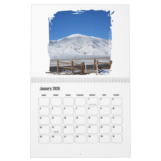 Mount Grant, Nevada Photos in Brush Stroke Opeing カレンダー (1月 2026)