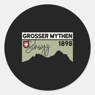 Mount Grosser Mythen Hike Mountain Biking Swiss Hi ラウンドシール