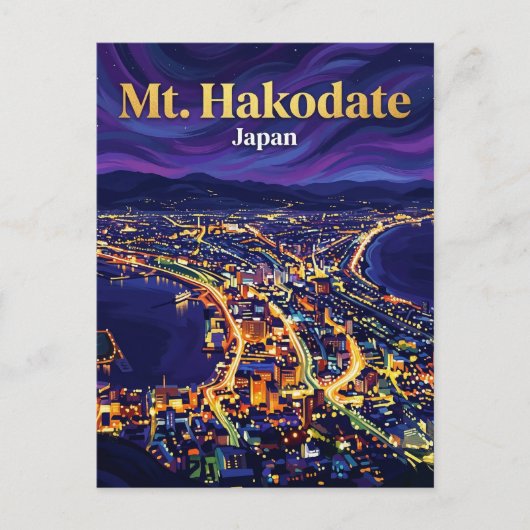 Mount Hakodate Japan ポストカード (正面)