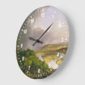 Mount Holyoke、ノーサンプトンからの眺め、 ラージ壁時計 (傾斜)