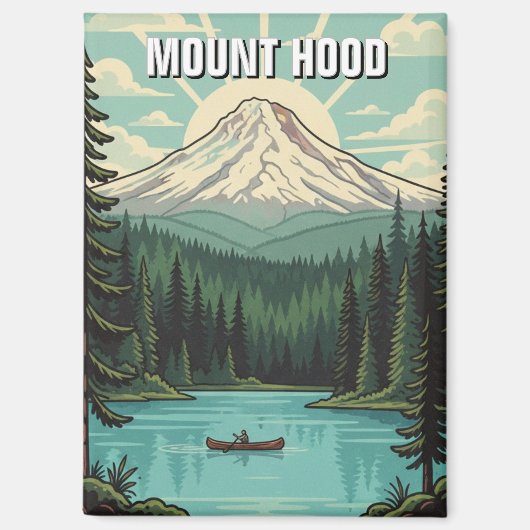 Mount Hood National Forest Oregon マグネット (正面)