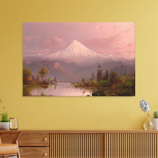 Mount Hood, Oregon キャンバスプリント (インサイチュ (リビング))