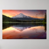 Mount Hood Reflection on Trillium Lake ポスター (正面)