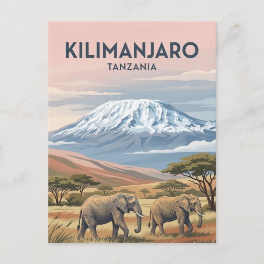 Mount Kilimanjaro, Moshi, Kilimanjaro ポストカード (正面)