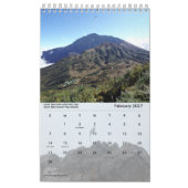 Mount Kilimanjaro & Mount Meru Calendar カレンダー (2月 2027)