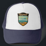 Mount Kilimanjaro Tanzania Africa Vintage キャップ<br><div class="desc">Mount Kilimanjaro vector artwork design. It is the highest mountain in Africa and the tallest freestanding mountain in the world.</div>