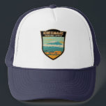 Mount Kilimanjaro Tanzania Africa Vintage キャップ<br><div class="desc">Mount Kilimanjaro vector artwork design. It is the highest mountain in Africa and the tallest freestanding mountain in the world.</div>