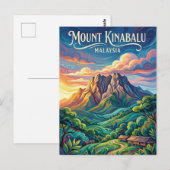 Mount Kinabalu Malaysia ポストカード (正面/裏面)