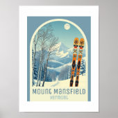 Mount Mansfield Vermont ski resort vacation Poster ポスター (正面)