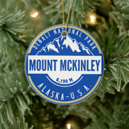 Mount Mckenley Denali National park  セラミックオーナメント