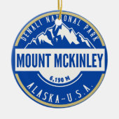 Mount Mckenley Denali National park  セラミックオーナメント (正面)