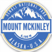 Mount Mckenley Denali National park Alaska シール (正面)