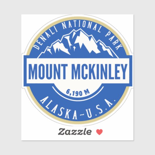 Mount Mckenley Denali National park Alaska シール (シート)