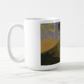 "Mount Merapi op Java" Koffiemok van Raden Saleh® コーヒーマグカップ (左)