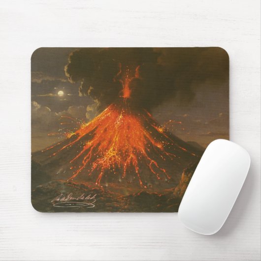 "Mount Merapi op Java" Raden Saleh® Muismat マウスパッド (マウス)
