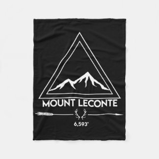 Mount Mt Leconte Smoky Mountains Tennessee Hiking  フリースブランケット