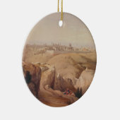 Mount of Olivesからのエルサレム古代市 セラミックオーナメント (右)