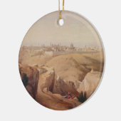 Mount of Olivesからのエルサレム古代市 セラミックオーナメント (左)