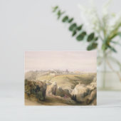 Mount of Olivesからのエルサレム、1839年4月8日 ポストカード (スタンド正面)