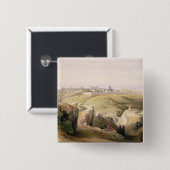 Mount of Olivesからのエルサレム、1839年4月8日 缶バッジ (正面&裏面)