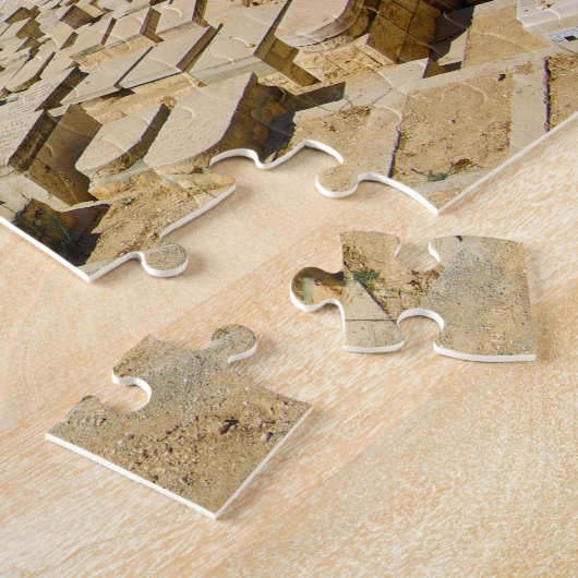 Mount of Olivesのユダヤ人の墓地エルサレムイスラエル共和国 ジグソーパズル (側面)