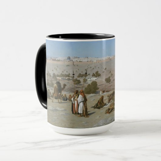 Mount of Olives | 1880年からのエルサレム マグカップ (正面左)