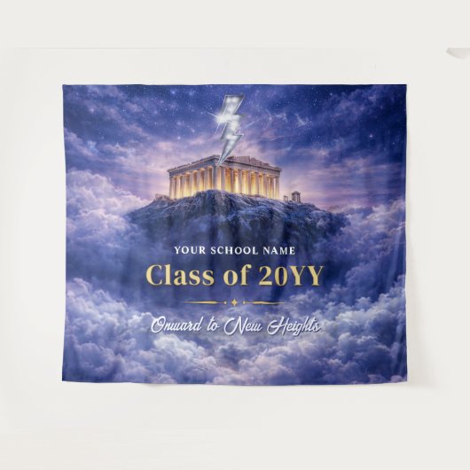 Mount Olympus Class Graduation Banner, Custom Prom タペストリー (正面(横))