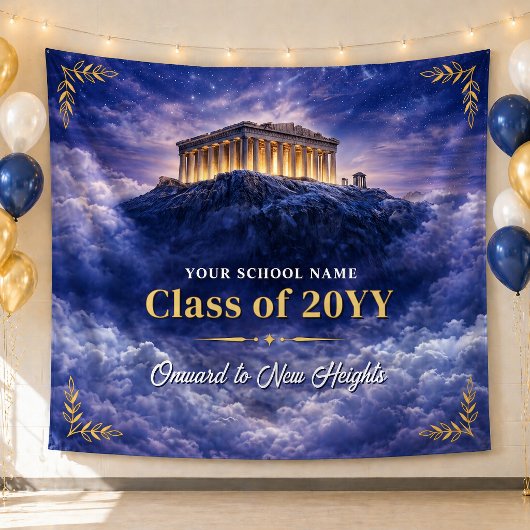 Mount Olympus Class Graduation Banner, Custom Prom タペストリー