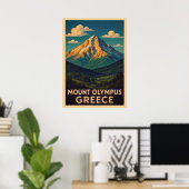 Mount Olympus Greece V01 ポスター (ホームオフィス)